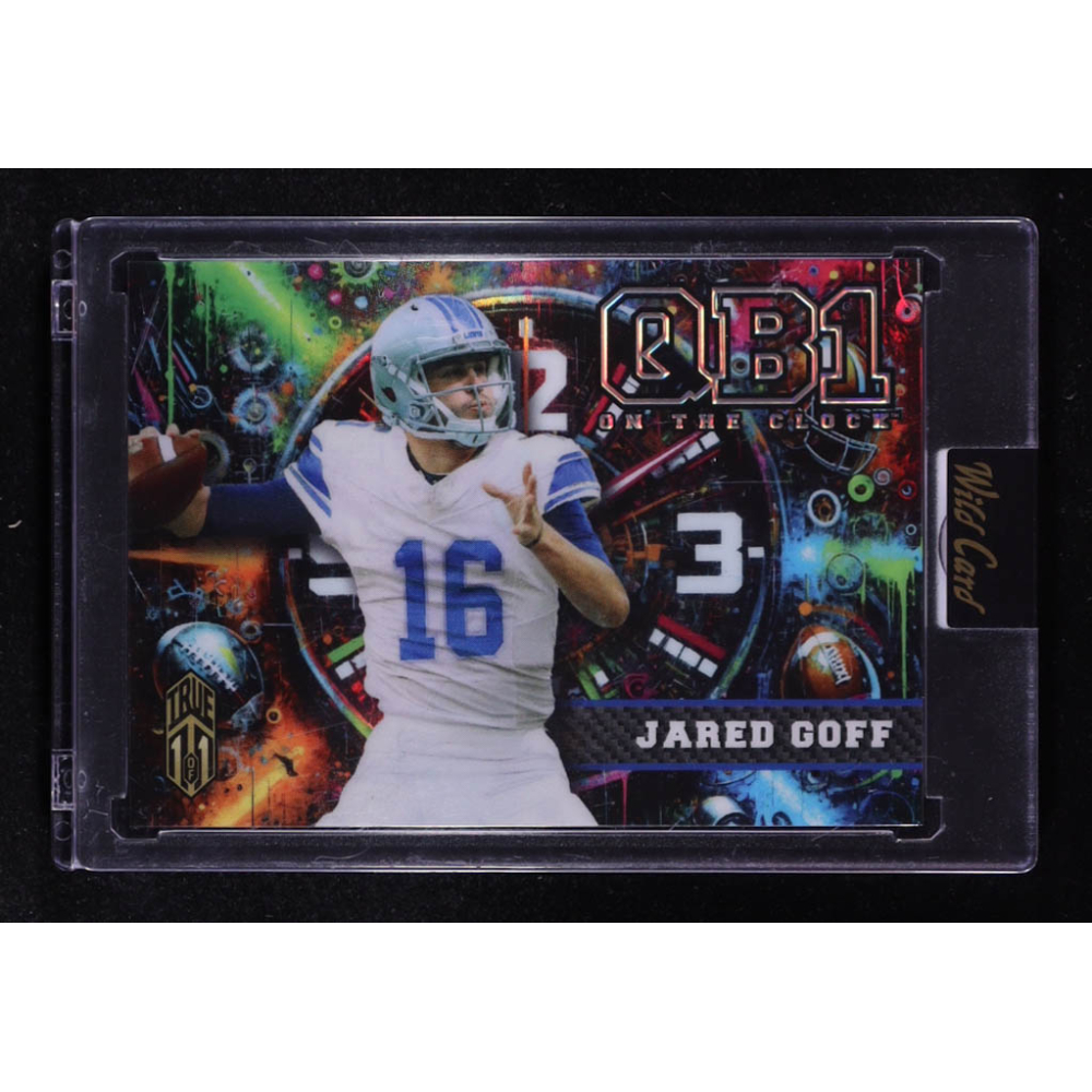 Jared Goff 2024 Wild Card QB 1 On The Clock True 1 of 1 #OCDD-JG1 #1/1 at PristineAuction.com