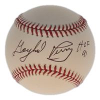 Gaylord Perry Signed OML Baseball Inscribed "HOF 91" (JSA) at PristineAuction.com
