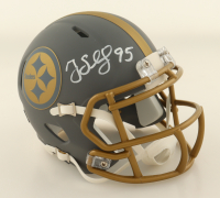 Greg Lloyd Signed Steelers Slate Alternate Speed Mini Helmet (Beckett) at PristineAuction.com