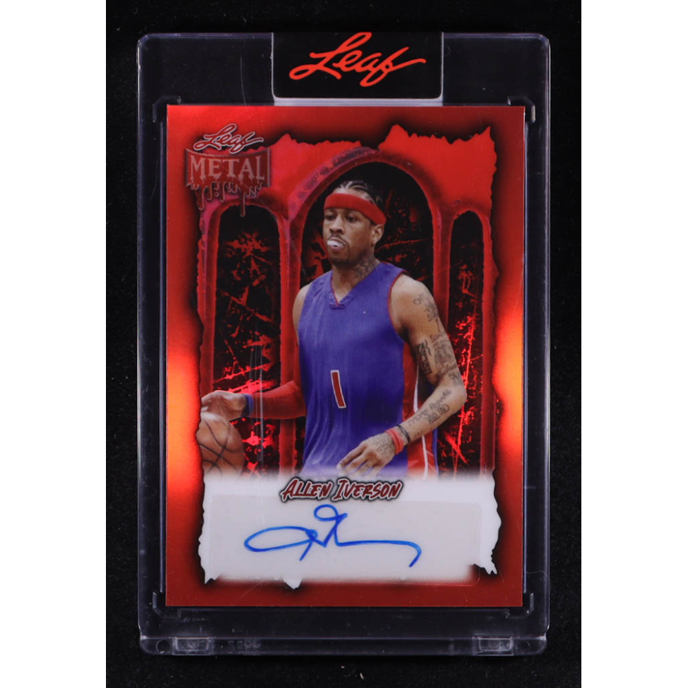 Allen Iverson 2025 Leaf Metal Auto #BA-AI1 #2/13 at PristineAuction.com