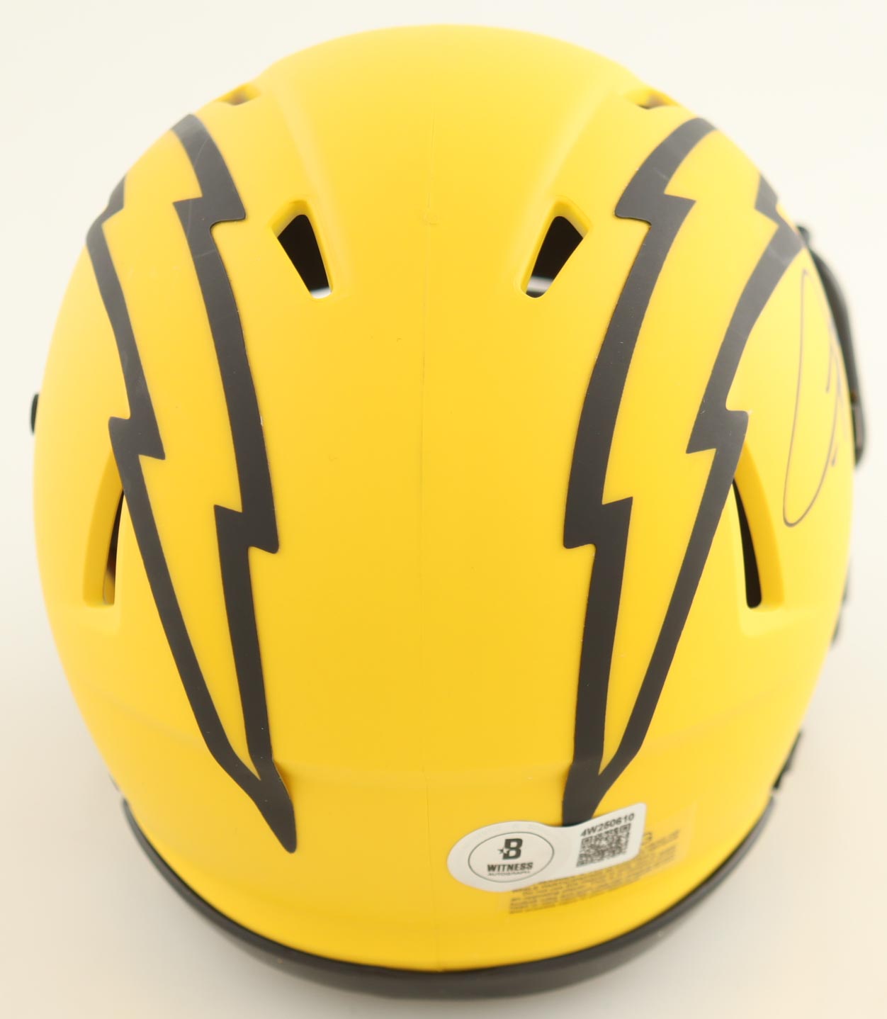 LaDainian Tomlinson Signed Chargers Rave Alternate Speed Mini Helmet (Beckett) at PristineAuction.com LaDainian Tomlinson Signed Chargers Rave Alternate Speed Mini Helmet (Beckett) at PristineAuction.com