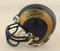 Kurt Warner Signed Rams Speed Mini Helmet Inscribed "God Bless You" (Beckett) at PristineAuction.com