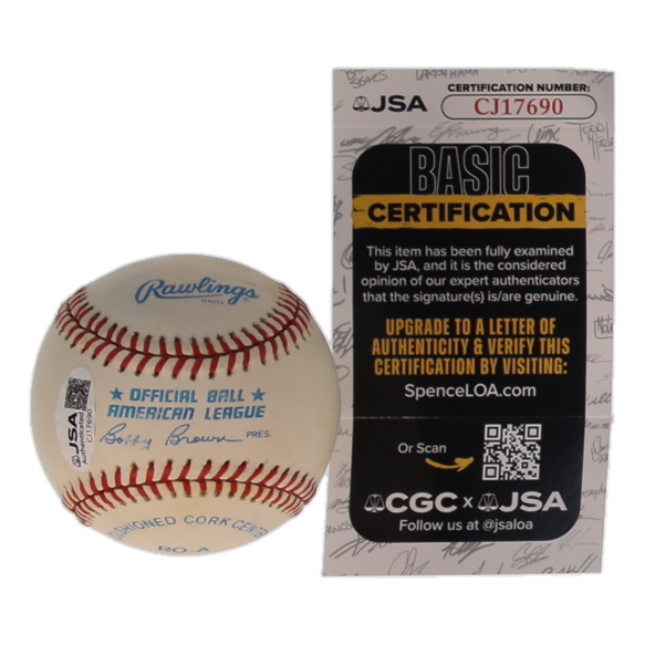 Bobby Doerr Signed OAL Baseball (JSA) at PristineAuction.com Bobby Doerr Signed OAL Baseball (JSA) at PristineAuction.com