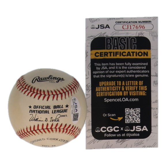 Monte Irvin Signed ONL Baseball (JSA) at PristineAuction.com Monte Irvin Signed ONL Baseball (JSA) at PristineAuction.com