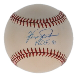 Ferguson "Fergie" Jenkins Signed ONL Baseball Inscribed "H.O.F. 91" (JSA) at PristineAuction.com Ferguson "Fergie" Jenkins Signed ONL Baseball Inscribed "H.O.F. 91" (JSA) at PristineAuction.com