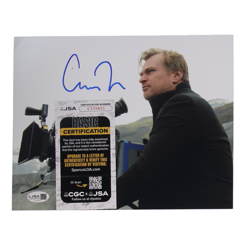 Christopher Nolan Signed 8x10 Photo (JSA) at PristineAuction.com Christopher Nolan Signed 8x10 Photo (JSA) at PristineAuction.com