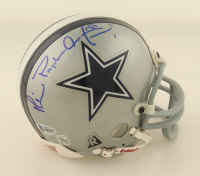 Michael "Playmaker" Irvin Signed Cowboys Mini Helmet (Beckett) at PristineAuction.com