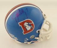 John Elway Signed Broncos Throwback Mini Helmet (Beckett) at PristineAuction.com