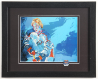 LeRoy Neiman "Wayne Gretzky: The Great One" Custom Framed Print Display with Gretzky Oilers Night Pin at PristineAuction.com