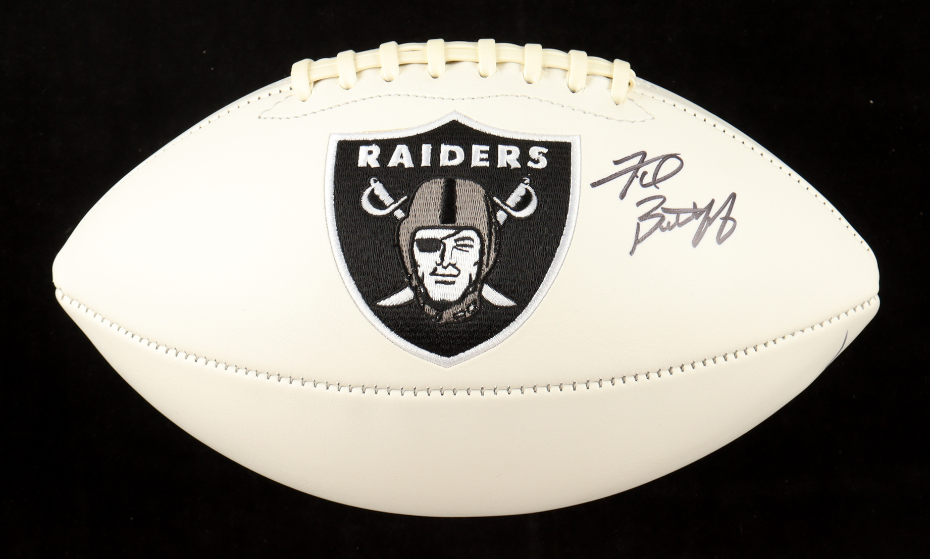 Fred Biletnikoff Signed Raiders Logo Football (Beckett) at PristineAuction.com Fred Biletnikoff Signed Raiders Logo Football (Beckett) at PristineAuction.com
