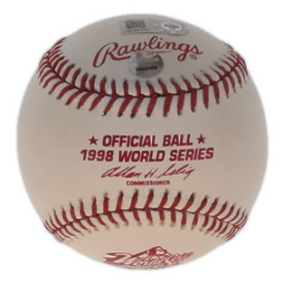 Scott Brosius Signed 1998 World Series Baseball Inscribed "98 WS MVP" (Steiner & MLB) at PristineAuction.com Scott Brosius Signed 1998 World Series Baseball Inscribed "98 WS MVP" (Steiner & MLB) at PristineAuction.com