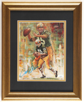 Bart Starr Signed Packers Custom Framed Art Print Display (JSA) at PristineAuction.com