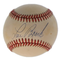 Lou Brock Signed ONL Baseball (JSA) at PristineAuction.com