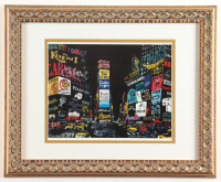 LeRoy Neiman "Lights of Broadway Time Square" Custom Framed Print Display at PristineAuction.com