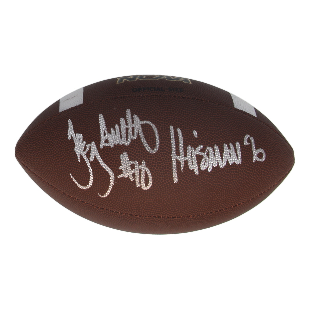 Troy Smith Signed NCAA Football Inscribed "Heisman '06" (Schwartz) at PristineAuction.com Troy Smith Signed NCAA Football Inscribed "Heisman '06" (Schwartz) at PristineAuction.com