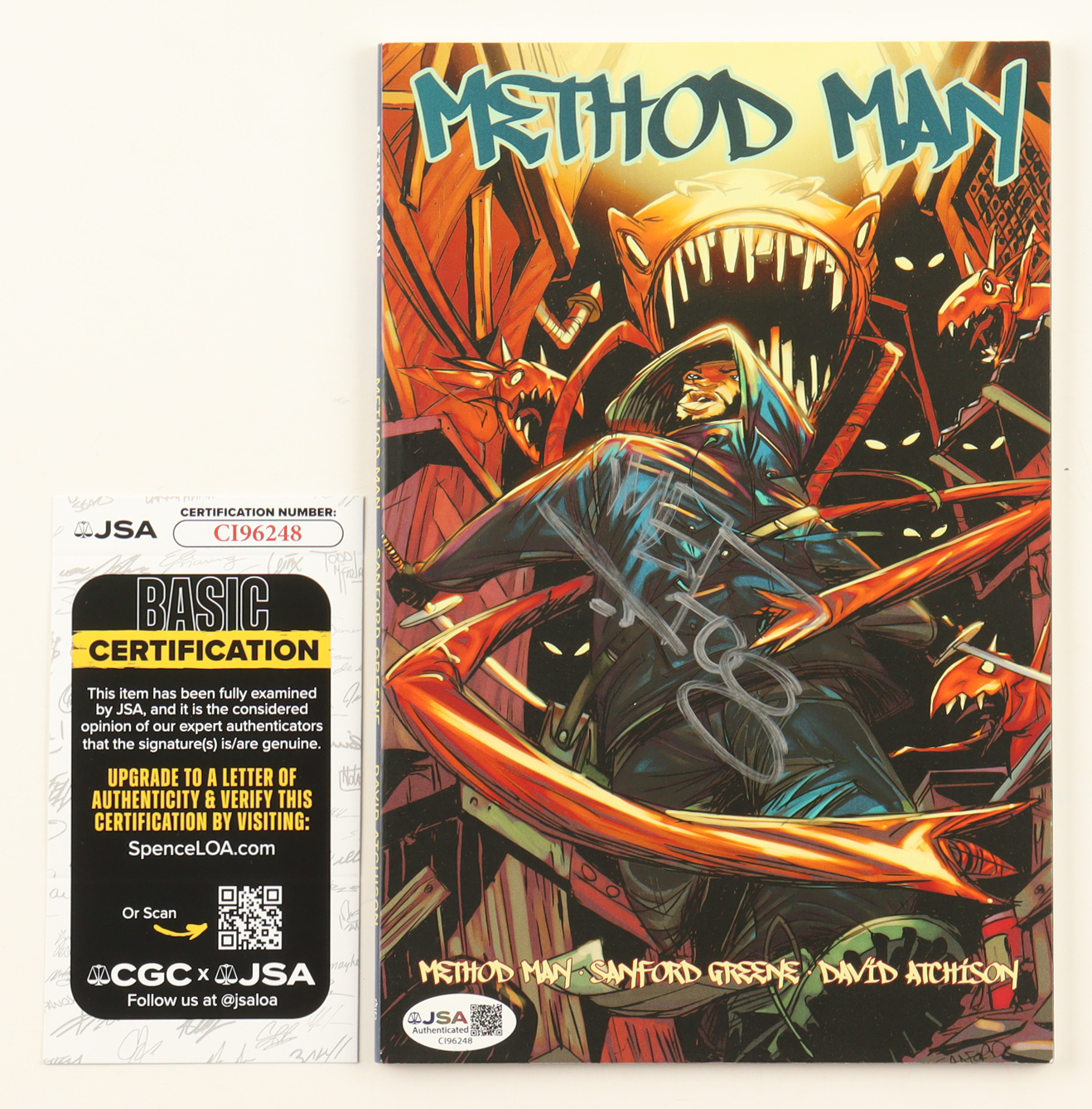 Clifford "Method Man" Smith Jr. Signed "Method Man" Paperback Graphic Novel (JSA) at PristineAuction.com Clifford "Method Man" Smith Jr. Signed "Method Man" Paperback Graphic Novel (JSA) at PristineAuction.com