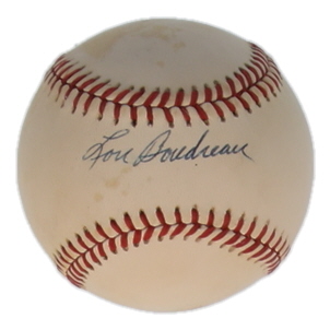 Lou Boudreau Signed OAL Baseball (JSA) at PristineAuction.com Lou Boudreau Signed OAL Baseball (JSA) at PristineAuction.com