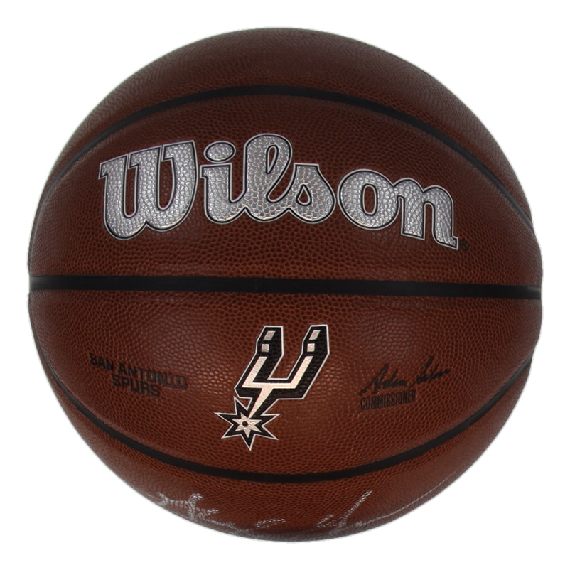 George Gervin Signed Spurs Logo Basketball (Schwartz) at PristineAuction.com George Gervin Signed Spurs Logo Basketball (Schwartz) at PristineAuction.com