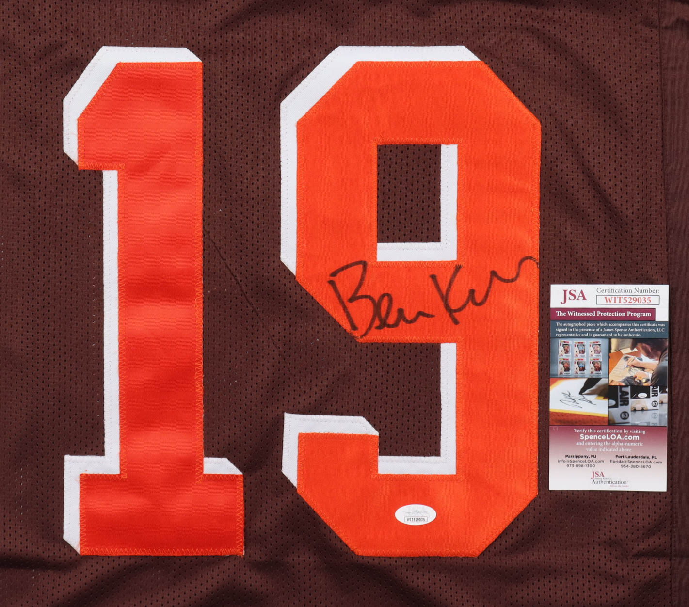 Bernie Kosar Signed Jersey (JSA) at PristineAuction.com Bernie Kosar Signed Jersey (JSA) at PristineAuction.com