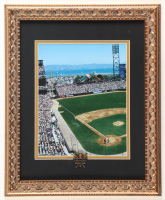 San Francisco Giants Pac Bell Park Custom Framed Print Display with Official Opening Day Giants Pin at PristineAuction.com