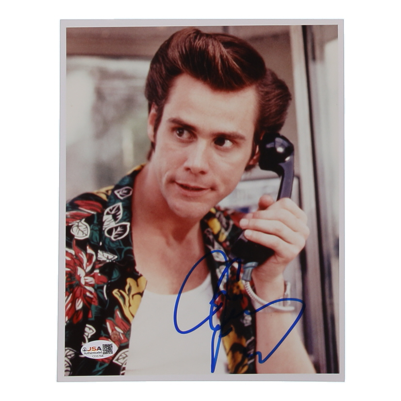 Jim Carey Signed "Ace Ventura: Pet Detective" 8x10 Photo (JSA) at PristineAuction.com Jim Carey Signed "Ace Ventura: Pet Detective" 8x10 Photo (JSA) at PristineAuction.com