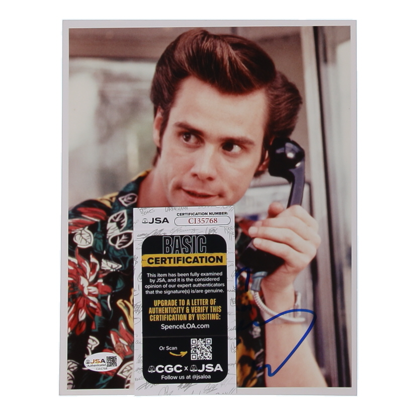 Jim Carey Signed "Ace Ventura: Pet Detective" 8x10 Photo (JSA) at PristineAuction.com Jim Carey Signed "Ace Ventura: Pet Detective" 8x10 Photo (JSA) at PristineAuction.com