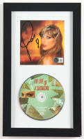 Taylor Swift Signed Custom Framed "The Life Of A Showgirl" CD Insert Display with Disc (Beckett) at PristineAuction.com