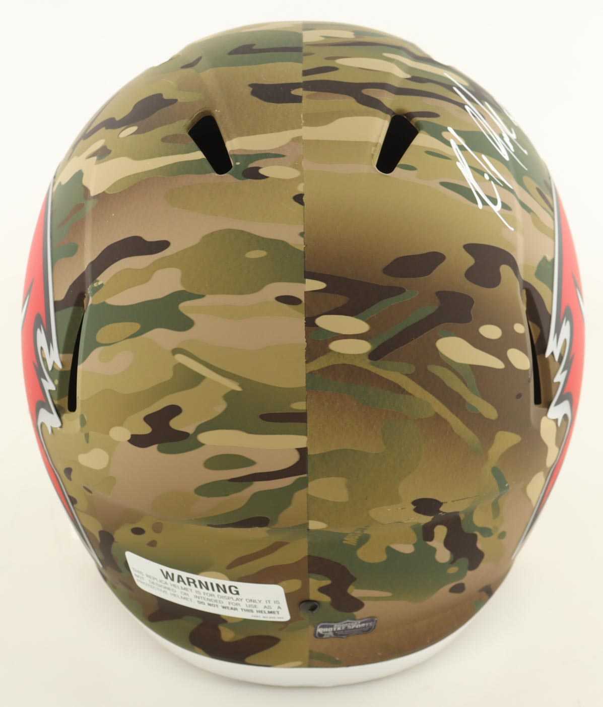 Rob Gronkowski Signed Falcons Camo Alternate Full-Size Speed Helmet (Radtke) at PristineAuction.com Rob Gronkowski Signed Falcons Camo Alternate Full-Size Speed Helmet (Radtke) at PristineAuction.com