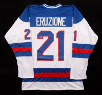 Patrick O'Brian Demsey Signed "Miracle" Eruzione Jersey Inscribed "Rizzo" (Beckett) at PristineAuction.com