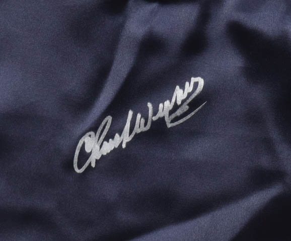 Chuck Wepner Signed Boxing Trunks (Beckett) at PristineAuction.com Chuck Wepner Signed Boxing Trunks (Beckett) at PristineAuction.com