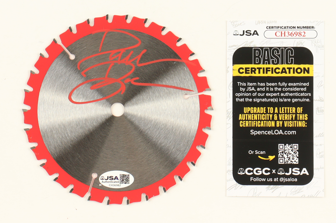Darren Lynn Bousman Signed "Saw" Buzzsaw Blade (JSA) at PristineAuction.com Darren Lynn Bousman Signed "Saw" Buzzsaw Blade (JSA) at PristineAuction.com