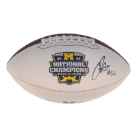 Jaylen Harrell Signed Michigan Wolverines 2023 National Champions Logo Football (Schwartz) at PristineAuction.com