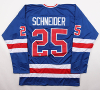 Billy Schneider Signed "Miracle" Schneider Jersey Inscribed "Buzz" (Beckett) at PristineAuction.com