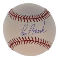 Lou Brock Signed OML Baseball (Steiner) at PristineAuction.com