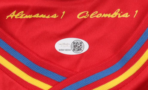 Carlos "Pibe" Valderrama Signed Colombia Adidas Authentic Jersey (JSA) at PristineAuction.com Carlos "Pibe" Valderrama Signed Colombia Adidas Authentic Jersey (JSA) at PristineAuction.com