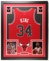 Stacey King Signed Bulls Custom Framed Jersey Display (PSA) at PristineAuction.com