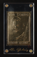 Lou Gehrig 1995 Golden Legends 23KT Gold Trading Card #GL3 at PristineAuction.com