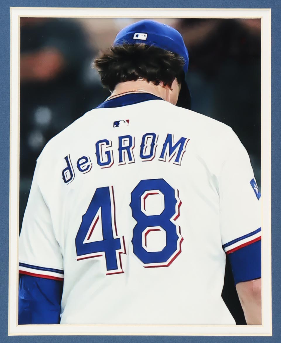 Jacob deGrom Signed Rangers Custom Framed Jersey Display (JSA) at PristineAuction.com Jacob deGrom Signed Rangers Custom Framed Jersey Display (JSA) at PristineAuction.com