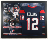 Nico Collins Signed Houston Texan Custom Framed Jersey Display (JSA) at PristineAuction.com