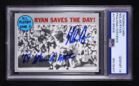 Nolan Ryan Signed 1970 Topps Ryan Saves The Day Inscribed "69 Miracle Mets" #197 (PSA | Autograph Graded PSA 10) at PristineAuction.com