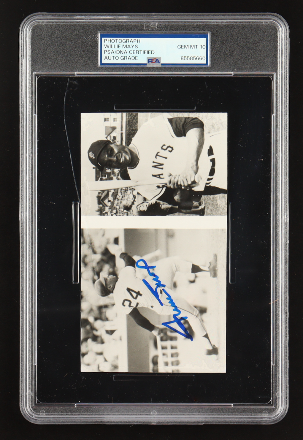 Willie Mays Signed 4x6.5 Giants Photo (PSA | Auto Grade PSA 10) at PristineAuction.com Willie Mays Signed 4x6.5 Giants Photo (PSA | Auto Grade PSA 10) at PristineAuction.com