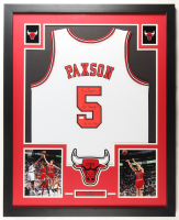 John Paxson Signed Bulls Custom Framed Jersey Display Inscribed "3x Champ! '91-'92'-'93" (JSA) at PristineAuction.com