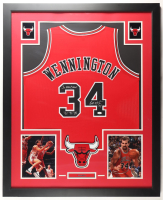 Bill Wennington Signed Bulls Custom Framed Jersey Display Inscribed "3x NBA Champ '96 '97' '98" (JSA) at PristineAuction.com
