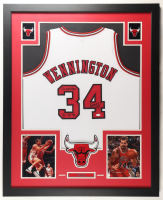 Bill Wennington Signed Bulls Custom Framed Jersey Display Inscribed "3x NBA Champ '96 '97' '98" (JSA) at PristineAuction.com