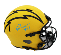 Quentin Johnston Signed Chargers Full-Size Rave Alternate Speed Helmet (Beckett) at PristineAuction.com