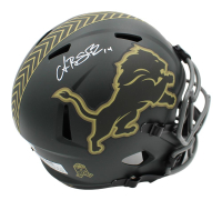 Amon-Ra St. Brown Signed Lions Full-Size Salute to Service Alternate Speed Helmet (Beckett) at PristineAuction.com