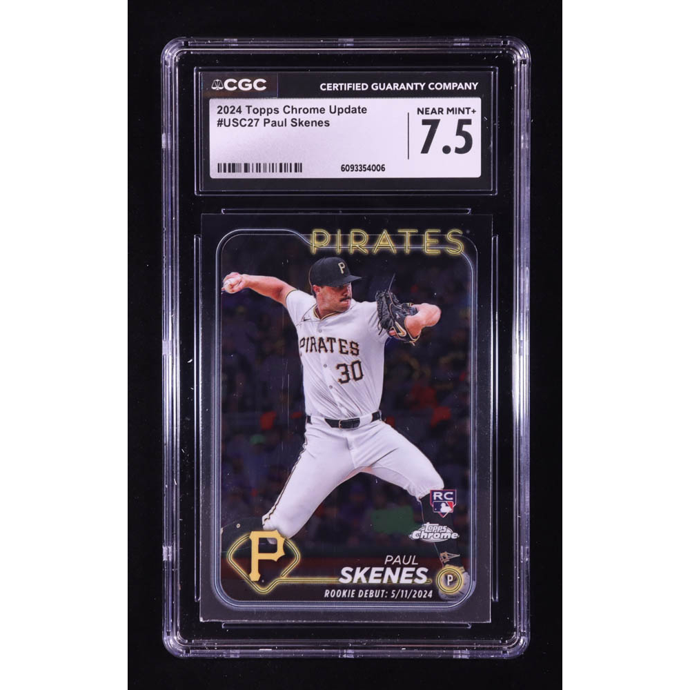 Paul Skenes 2024 Topps Chrome Update #USC27 RC (CGC 7.5) at PristineAuction.com
