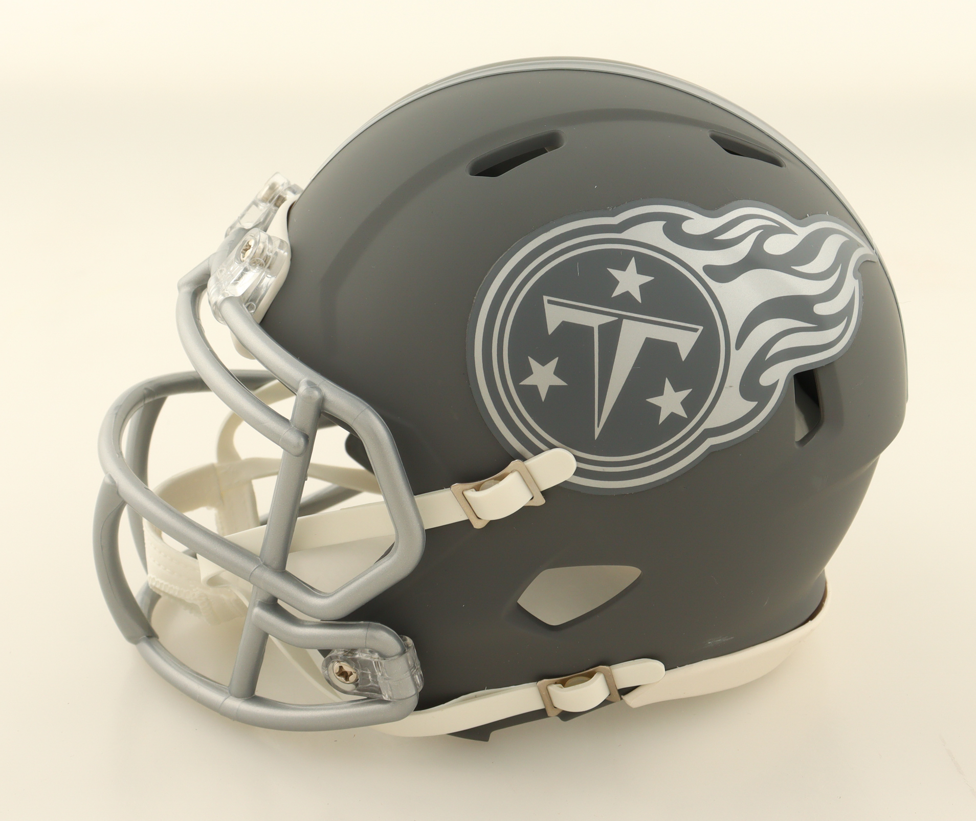 Tyjae Spears Signed Titans Slate Alternate Speed Mini Helmet (Beckett) at PristineAuction.com Tyjae Spears Signed Titans Slate Alternate Speed Mini Helmet (Beckett) at PristineAuction.com