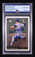 Nolan Ryan Signed 1992 Topps Gold Inscribed "108.5 MPH Fastball" #1 (PSA | Autograph Graded PSA 10) at PristineAuction.com