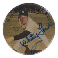 Whitey Ford Signed 1978 Yankees Hall of Fame Lapel Pin at PristineAuction.com